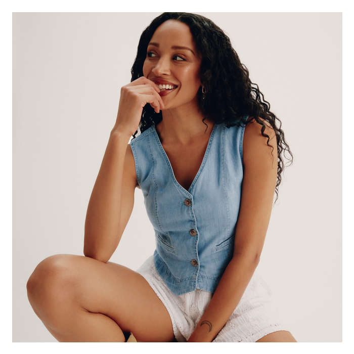 Women's Denim Vest